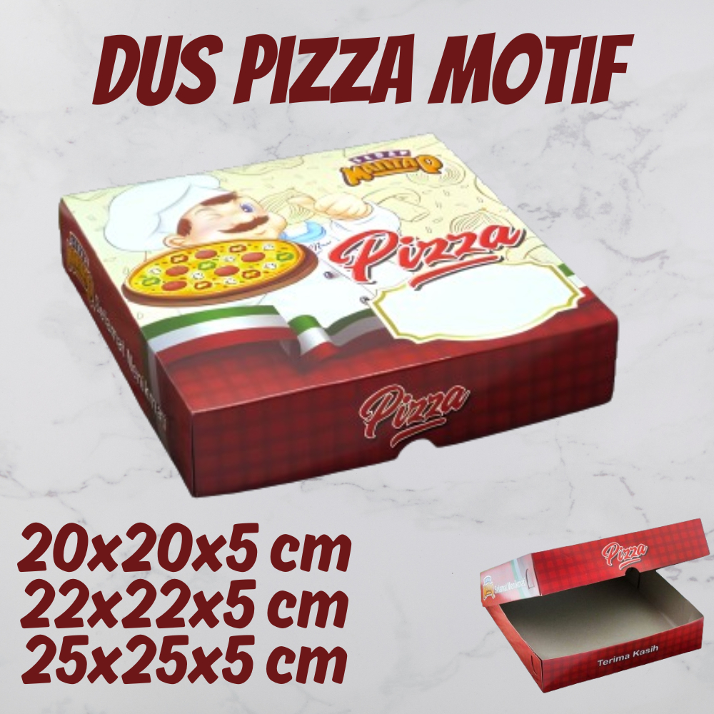 

Kardus Box Motif Pizza 20 22 25 / Dus Kotak Box Pizza Motif 20x20 22x22 25x25