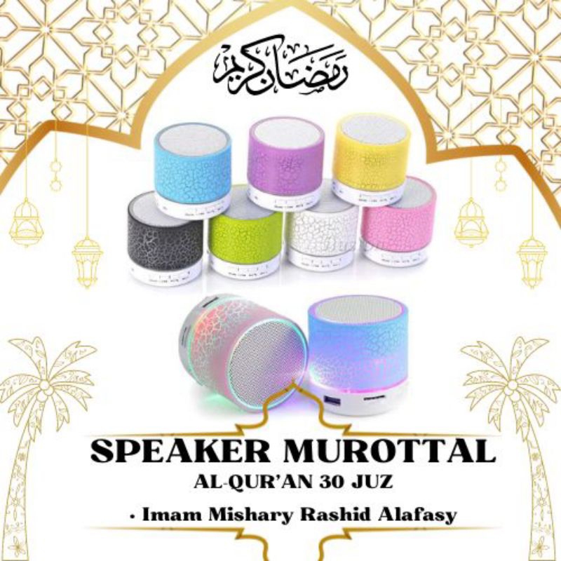 Speaker Murottal Al Qur'an 30 juz lengkap musik box bluetooth + memory card