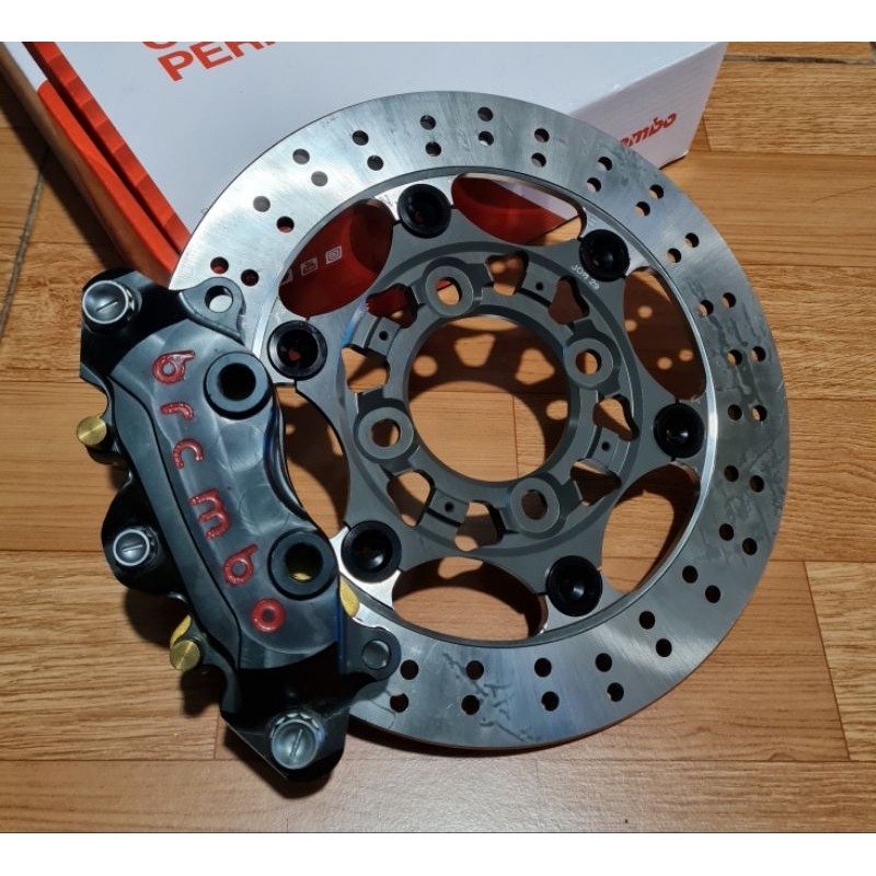 Kaliper Brembo 4piston 2pin include Diskbrake Jomdindang