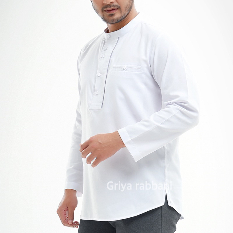 kemko qaahir blg - Baju koko putih - koko putih panjang - baju koko rabbani - kemko rabbani - Kemko 