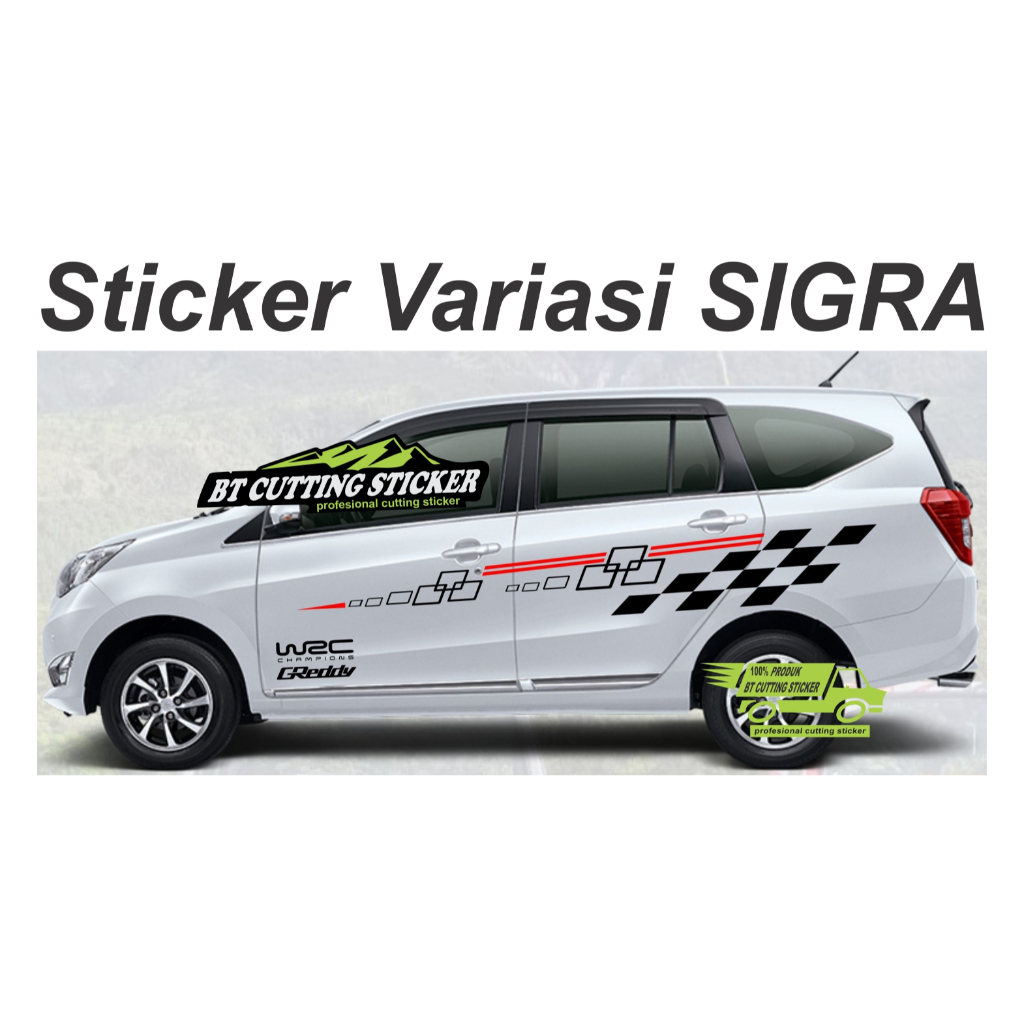 stiker sigra stiker mobil keren stiker cutting sigra stiker body sigra