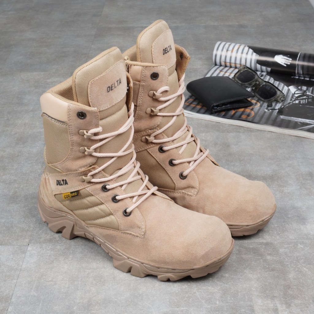 Terbaru Sepatu Boots Safety Delta Cordura Tinggi Pendek Sepatu Pdl Pdh Outdoor Murah
