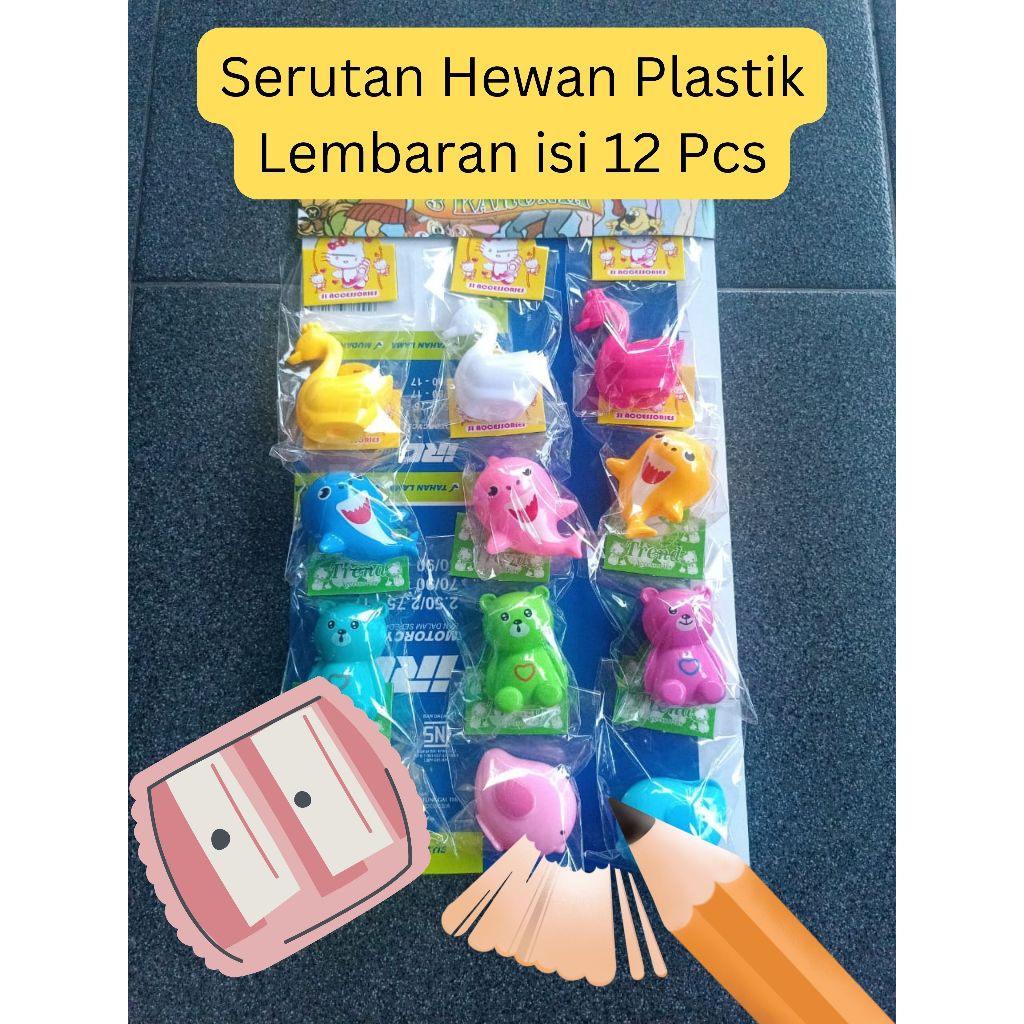 

SERUTAN HEWAN BURUNG BEBEK BERUANG HIU PLASTIK 1 LEMBAR 12PCS