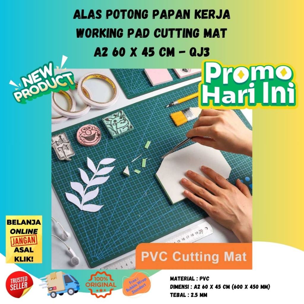 

Alas Potong Papan Kerja Working Pad Cutting Mat A2 60 x 45 cm Kokoh Kuat