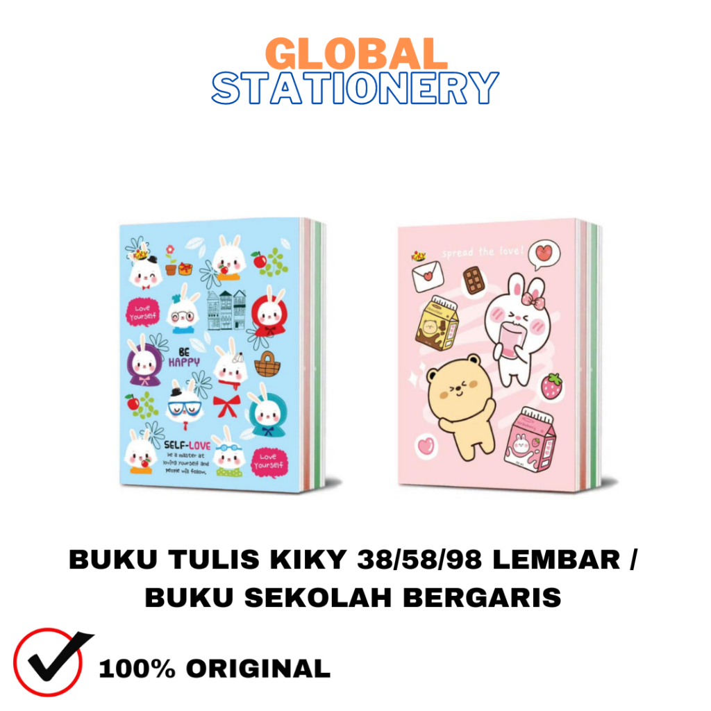 

BUKU TULIS KIKY BUKU CATATAN SEKOLAH 38 58 98 LEMBAR