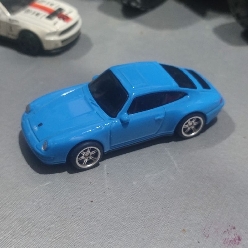 hotwheels hw porsche carrera biru muda loose mulus ban karet