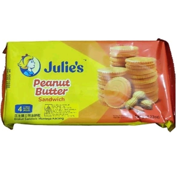 

BISKUIT JULIE'S PEANUT BUTTER SANDWICH CONVI-PACK 120GR