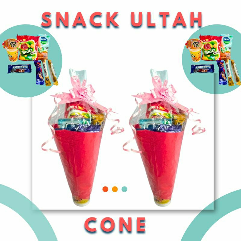 

SNACK CONE/SNACK ULTAH CONE/PAKET SNACK ULANG TAHUN/PAKET SNACK MINI