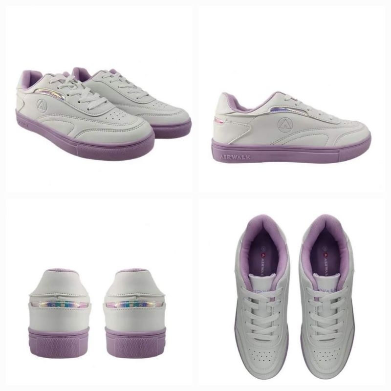 SALEEE 100% Original Airwalk Tisha- Putih / Ungu-  Women's Sneakers Shoes Kode Produk : AIWXF230413W00W036