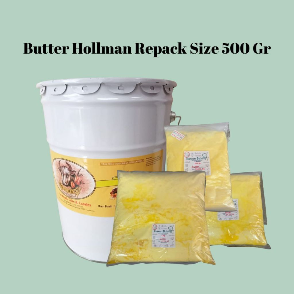 

Butter Hollman repack 500gr/ setengah kilo mentega harum