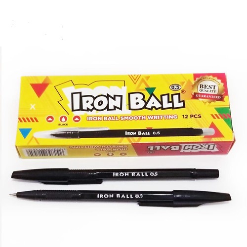 

Bolpoin Standard merk Iron ball 0.5 mm tinta hitam ( 1 lusin isi 12 pcs)