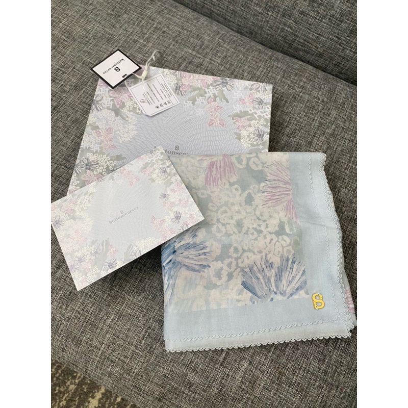 ButtonScarves Les Amities reborn Baby Blue like new