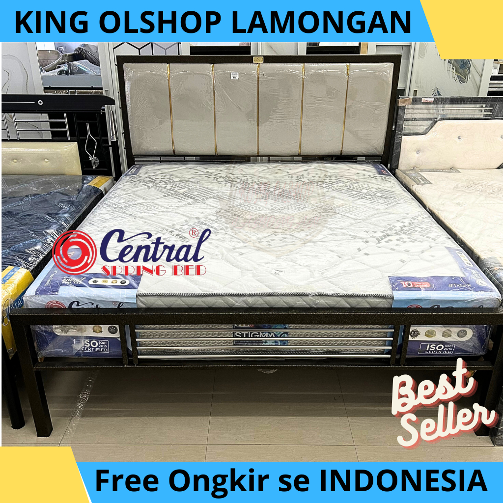 Kasur Springbed Bed Central Stigma + PlushTop 120 140 160 180x200 [LAMONGAN]