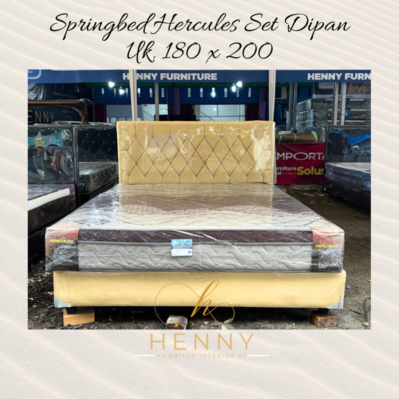 Henny Furniture Springbed Hercules Set Dipan Uk. 180 x 200 cm