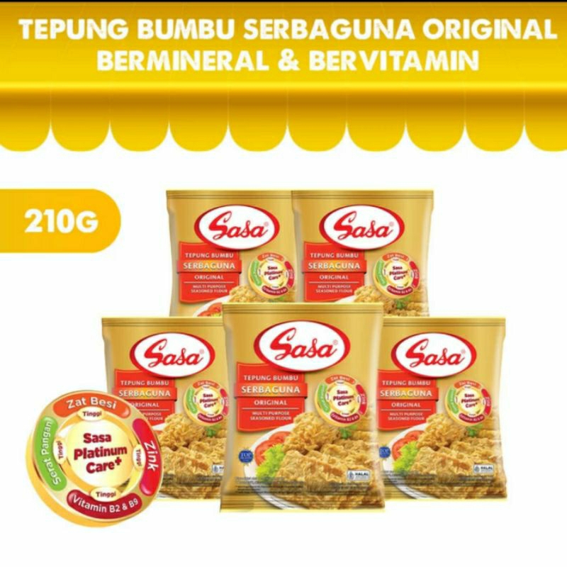 

Tepung Bumbu Sasa Serbaguna Bervitamin & Bermineral 210gr