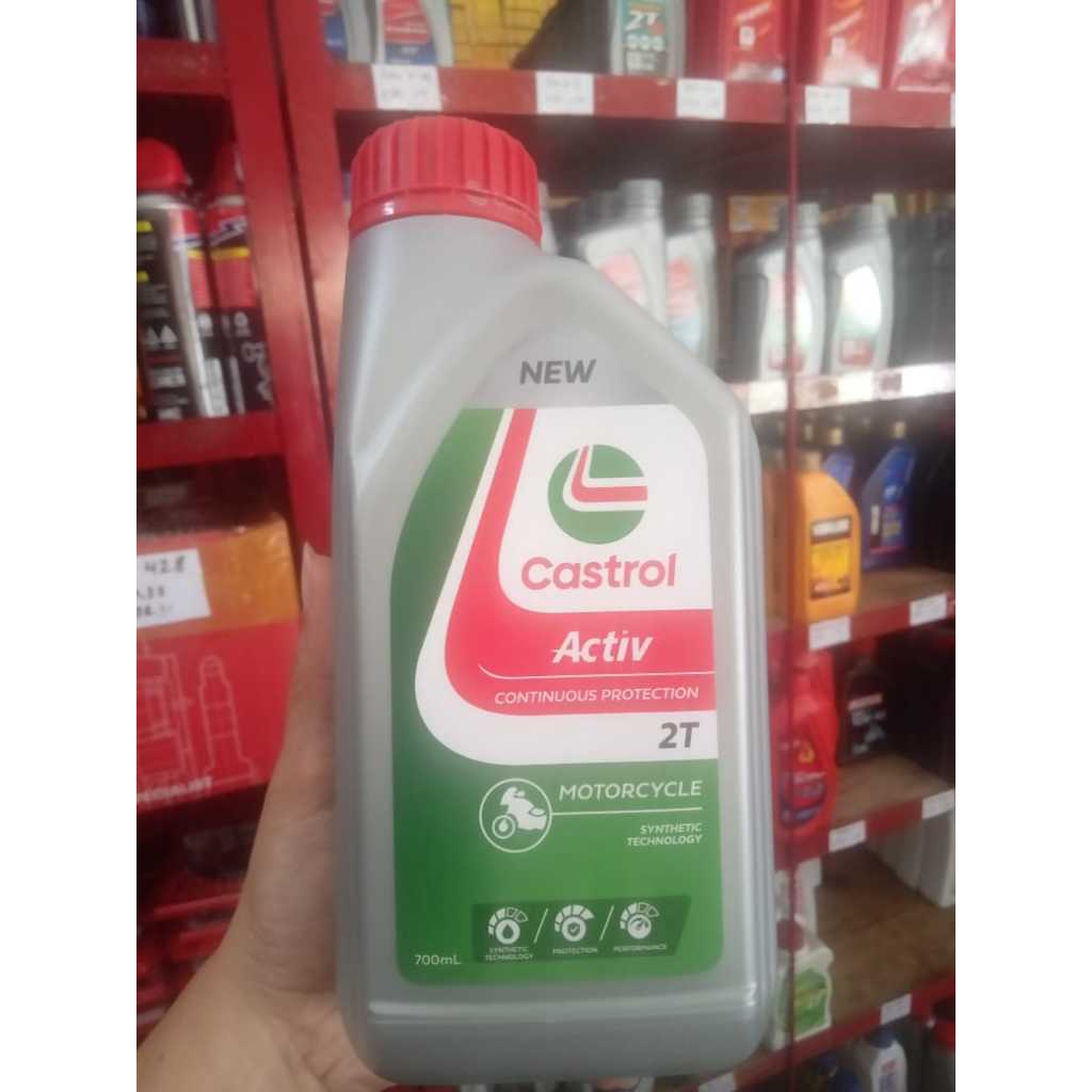 Oli Samping Castrol Activ Low Smoke 2T 700 ML Kemasan Baru 2 Tak 2Tak Fiz R Force 1 FizR RXKing RX K