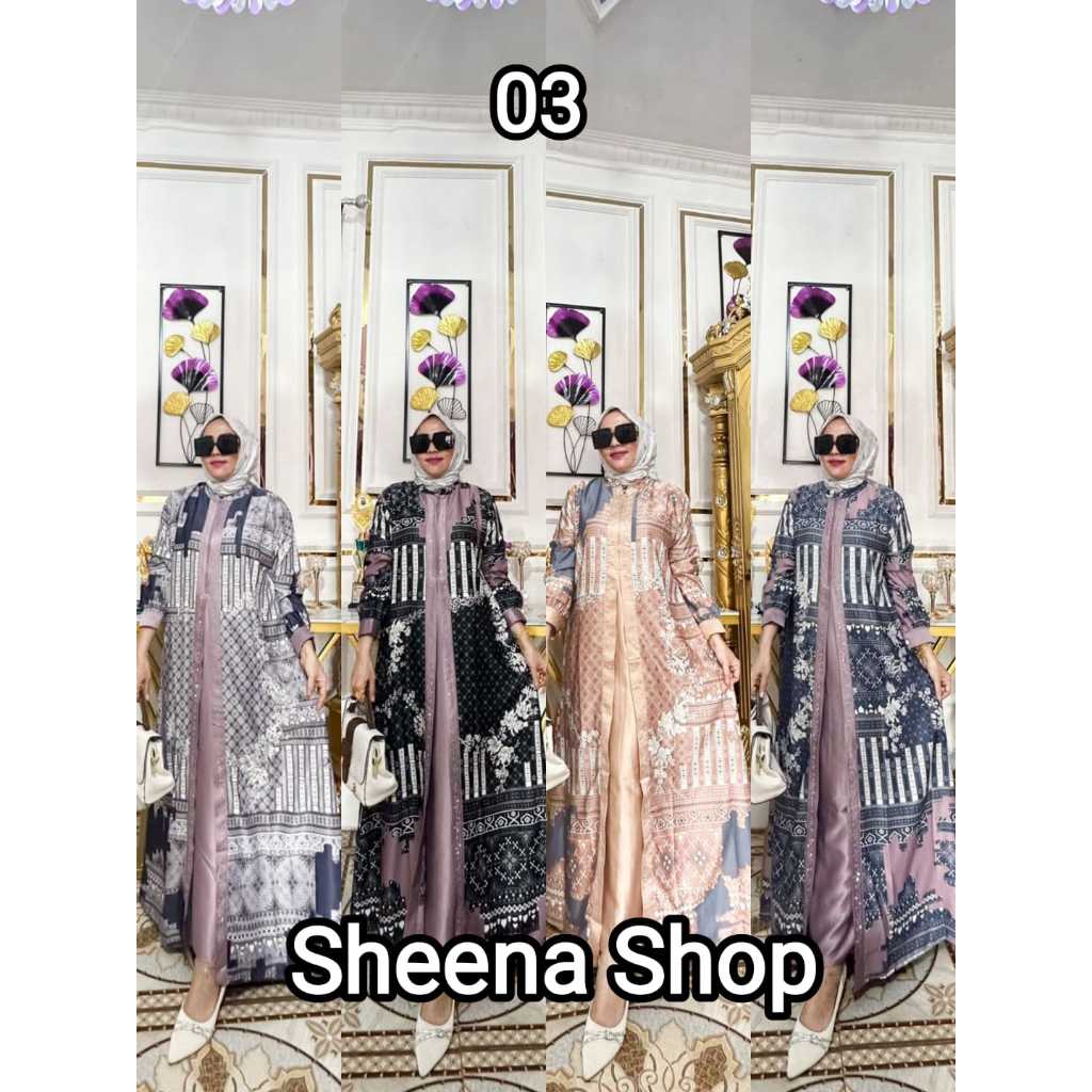 Gamis Angelina Sondakh Kombinasi