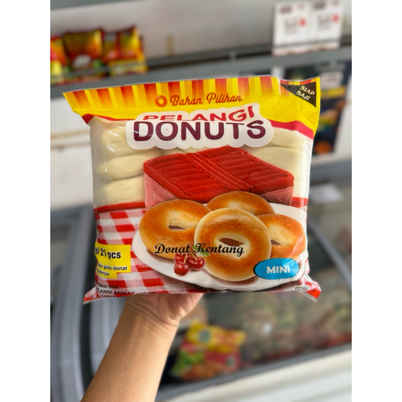 

Pelangi Donat Kentang Mini / Donuts Kentang Ubi Ungu Kecil Pelangi isi 21