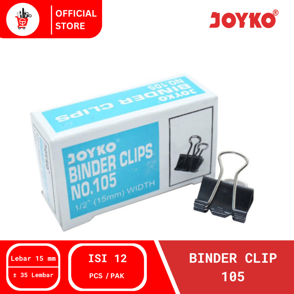 

Klip Penjepit Kertas | Binder Clip Joyko 105