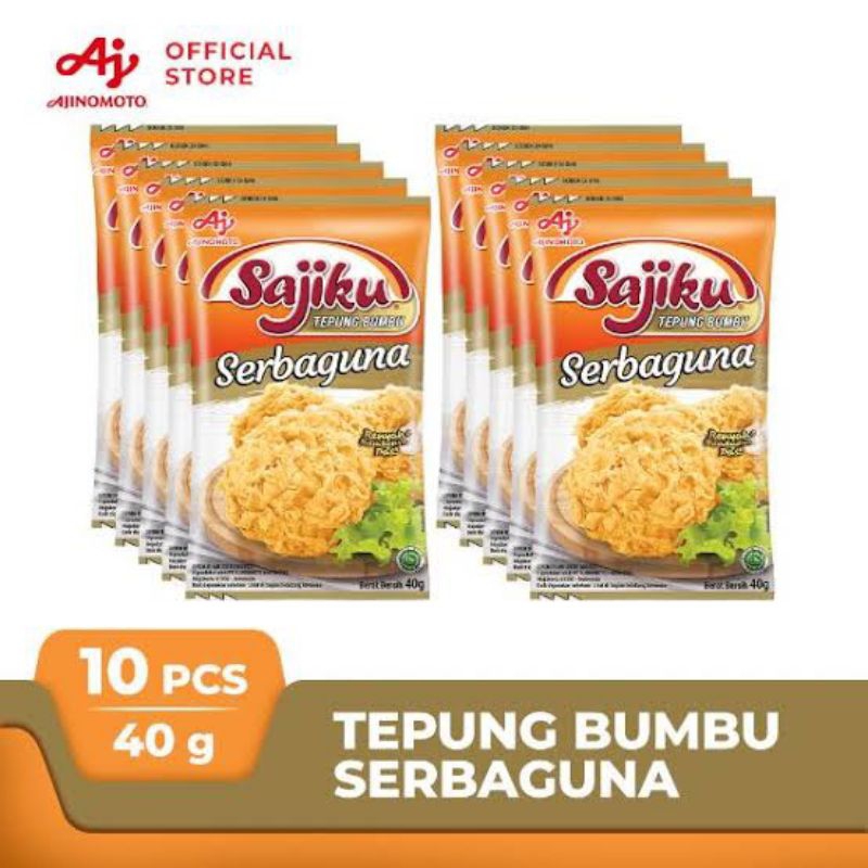 

TEPUNG SERBAGUNA SAJIKU 40GR DAN 75GR [HARGA 1 RENCENG ISI 10 SACHET]