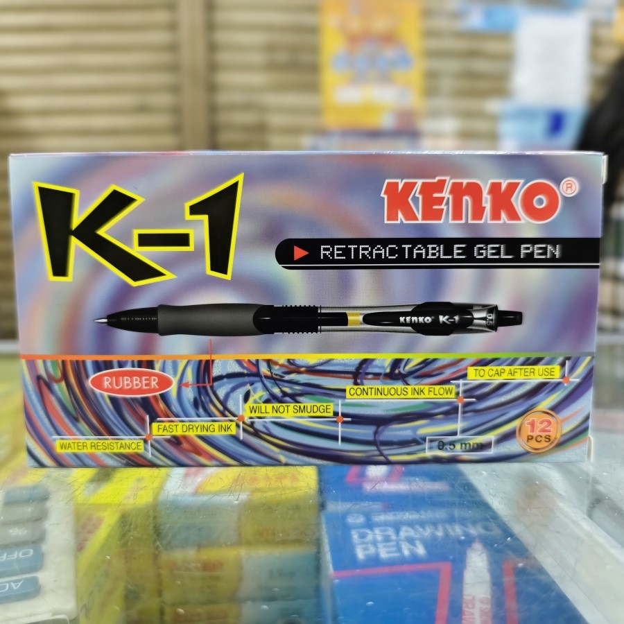 

Bolpen / pulpen / Ballpoint Pen Gel Kenko K1 / K-1 (1 Lusin / 12 Pcs)