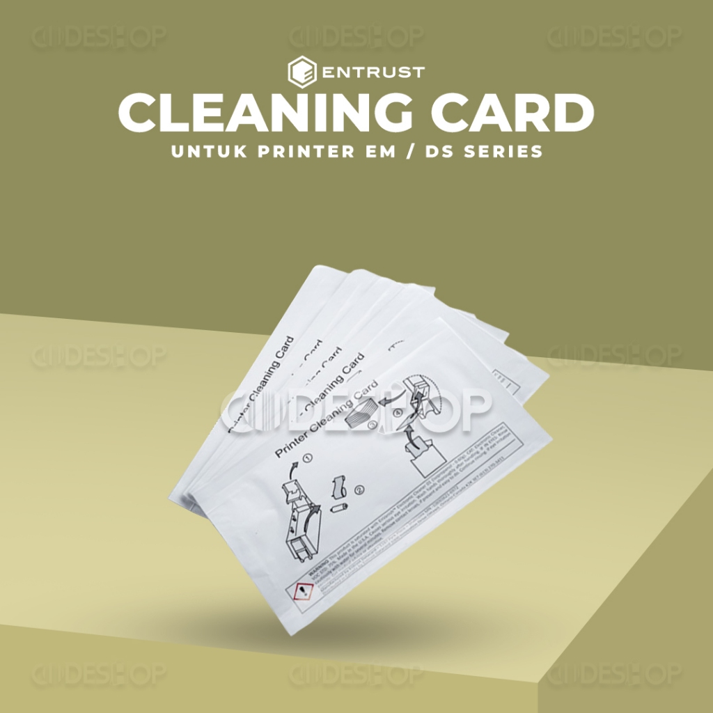 Cleaning Card Entrust Sigma EM1 DS2 DS3 Printer Kartu Original 5 Pcs