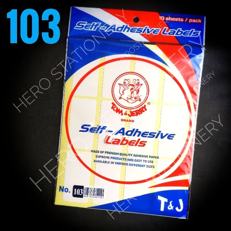 

Sticker stiker label nama tom & jerry no. 103