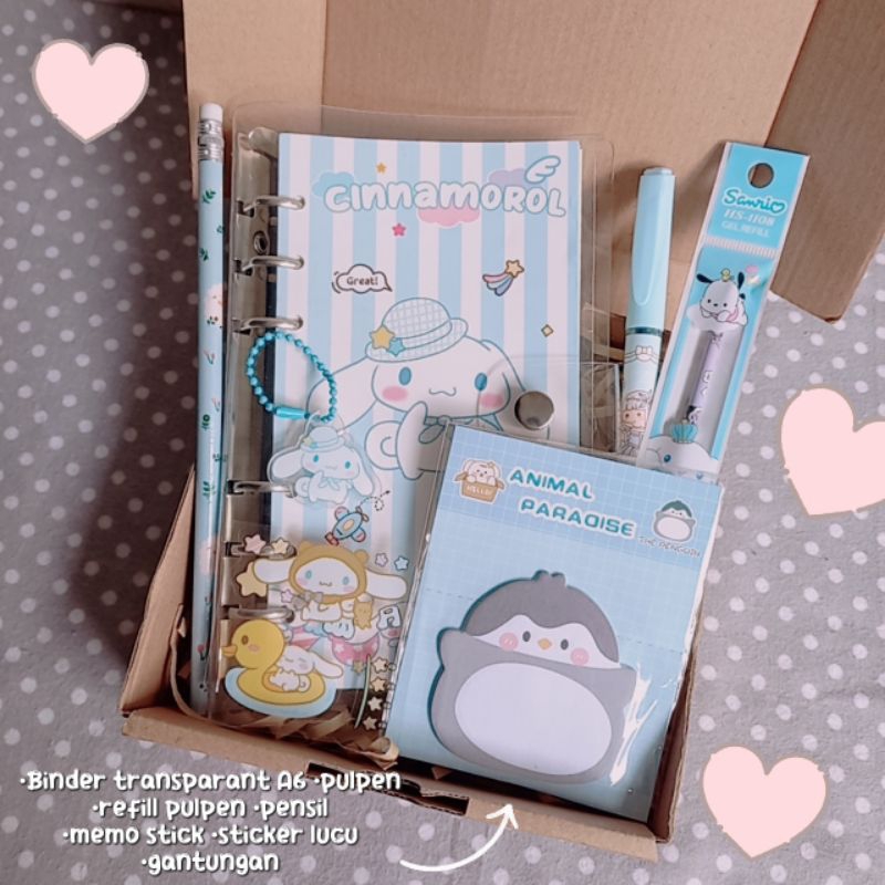 

Binder set gift box / hampers bestie / kado unik untuk teman