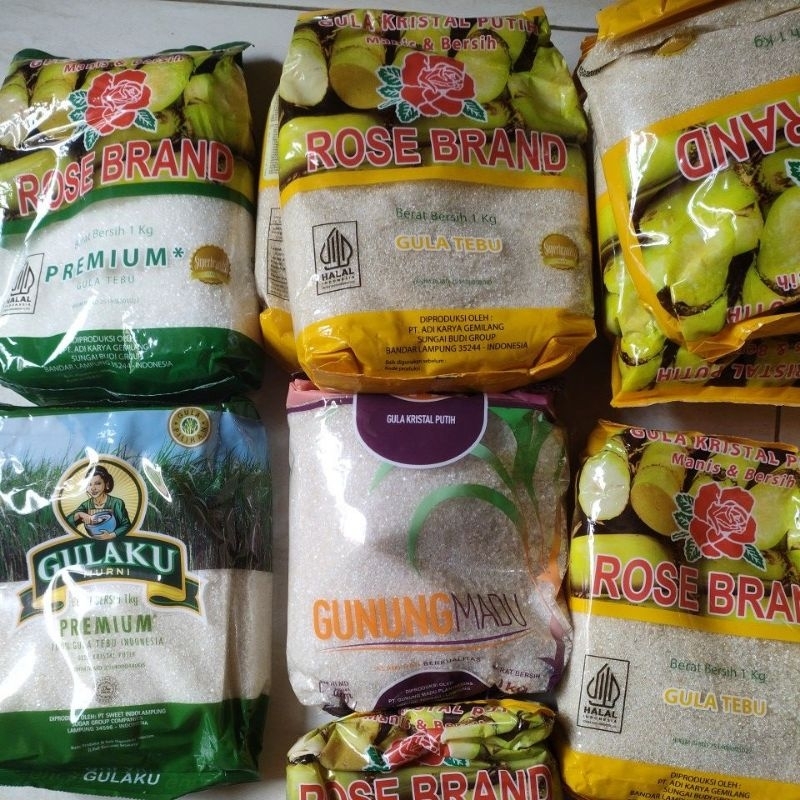 

gula pasir kemasan 1kg random