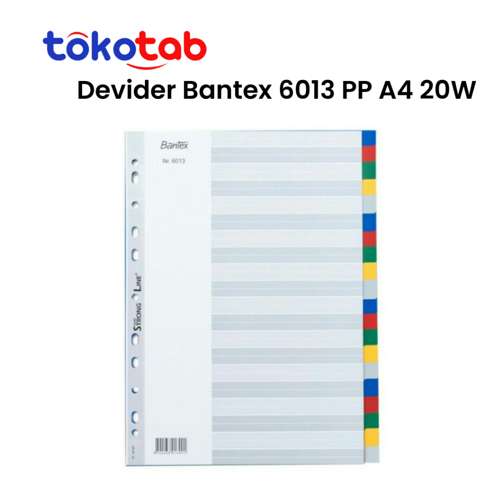 

Tokotab - Devider Bantex 6013 20 Warna Devider Plastik 20 Pages