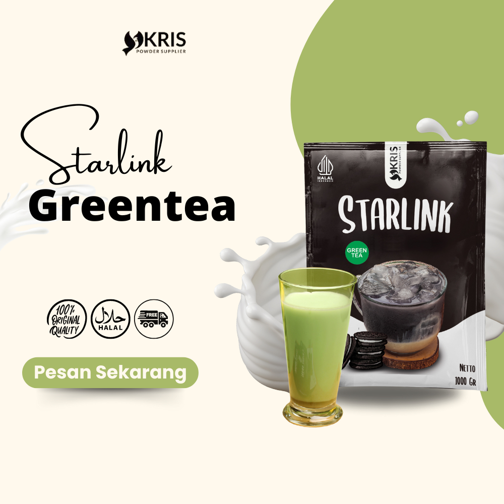 

Bubuk Green tea 25gr / Bubuk Matcha Green Tea / Bubuk Minuman Green Tea 25 gr / Green tea Powder / Matcha Powder / Bubuk Matcha Starlink 25gr