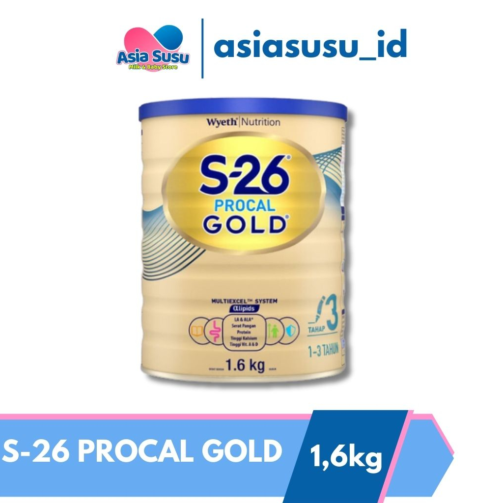 S26 PROCAL GOLD / S26 PROMISE GOLD 1,6 KG / SUSU PERTUMBUHAN ANAK 1-3 TAHUN