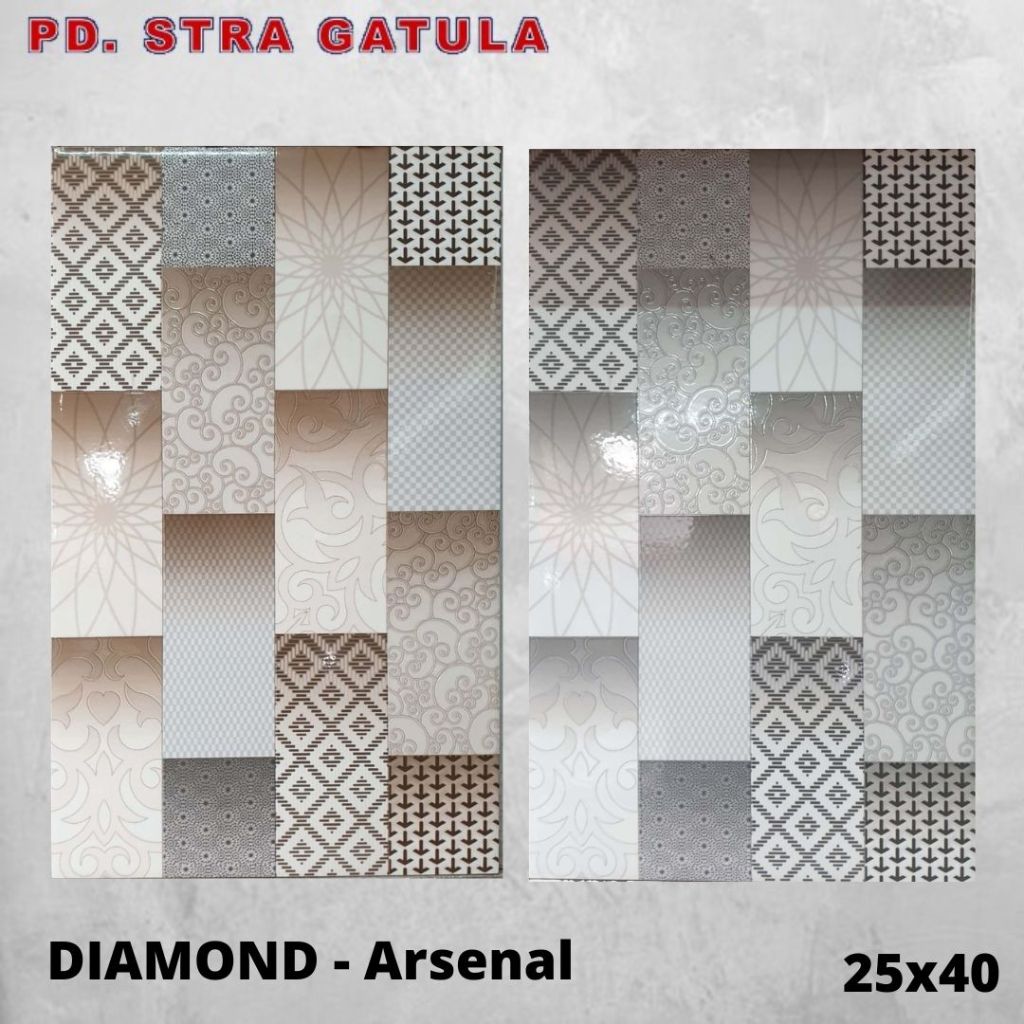 Keramik 25x40 DIAMOND Arsenal - Keramik Dinding - Keramik Dapur - Keramik Kamar mandi