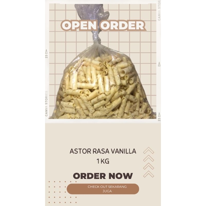 

ASTOR RASA VANILLA 1 KG // ASTOR KILOAN // ASTOR MANIS 1KG