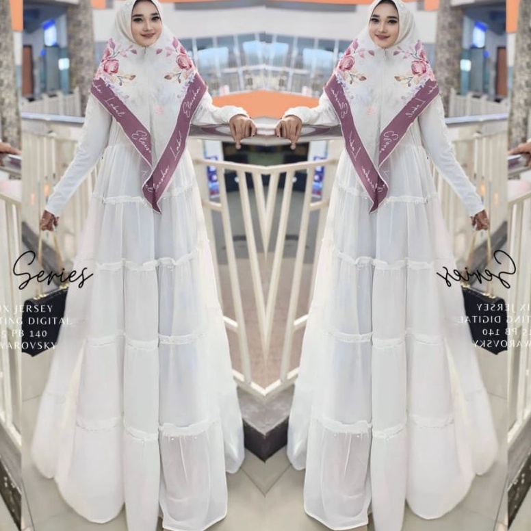 Bagus Dipakai Syakila Gege Syari LD112 PB14 Gamis Cantik Best Seller Terlaris Premium COD Bisa Jumbo