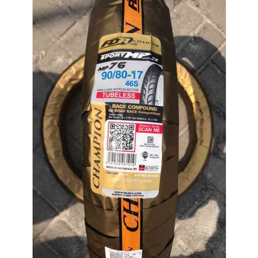 FDR MP76 90/80-14 MATIC TUBLESS BAN LUAR FDR MP76 RING 14 BAN BALAP SOFT COMPOUND