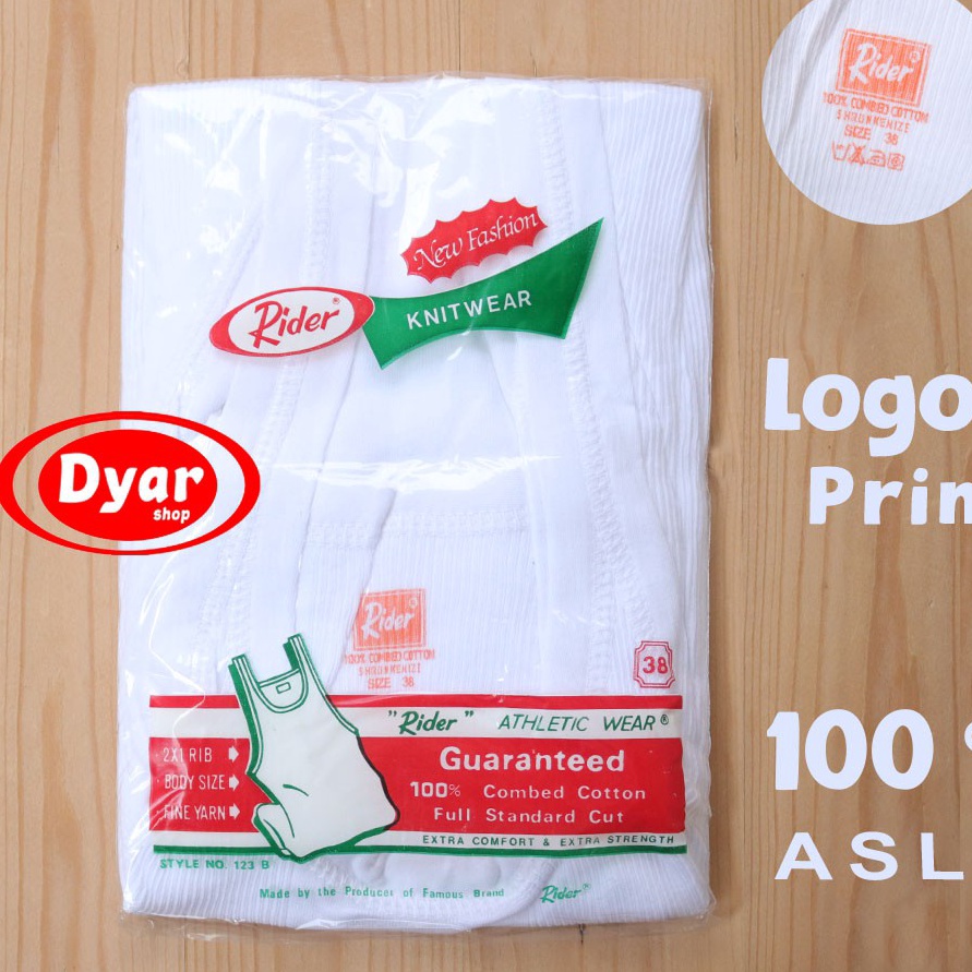 Terlaku Singlet Rider Ukuran 32 34 36 38 4 42  Kaos Rider  Pakaian Dalam Rider  Singlet Pria Rider  