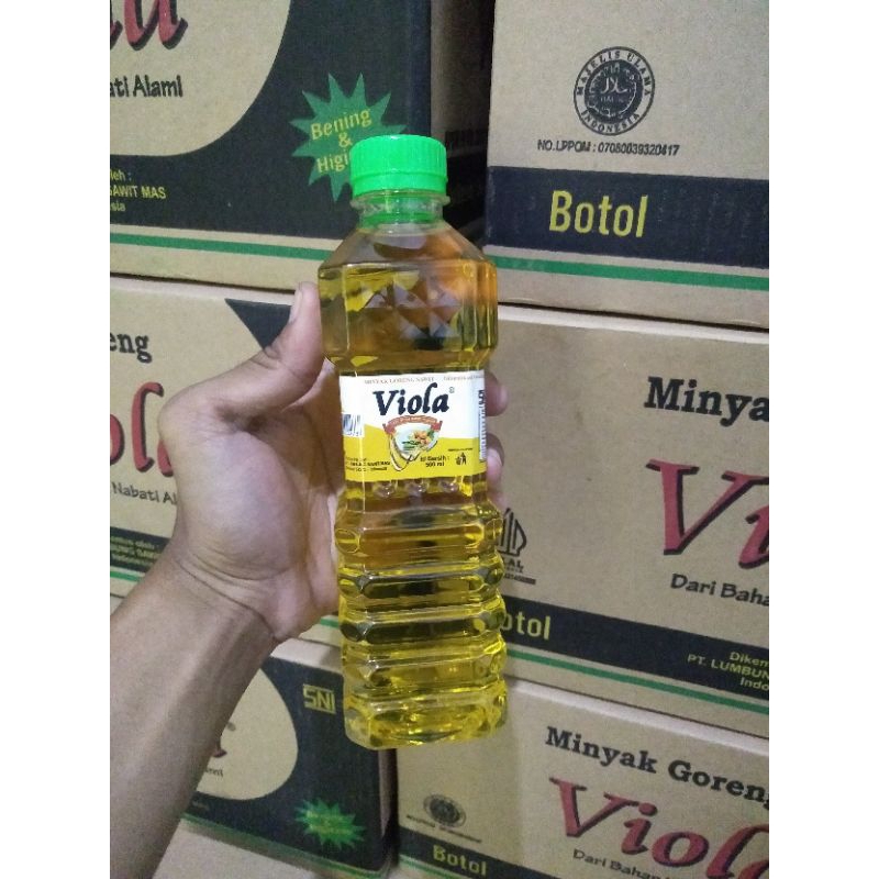 

Minyak goreng viola 500ml botol