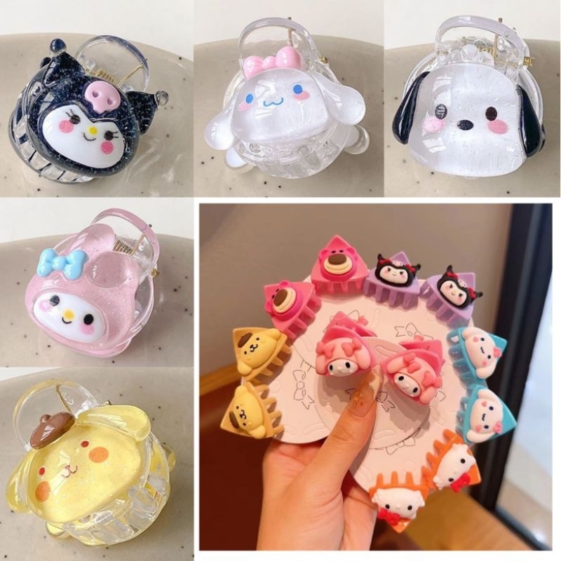 HAPPY - [2PCS] JEPIT MINI SANRIO JEPIT CAT EARS KEP MINI PONI KLIP RAMBUT
