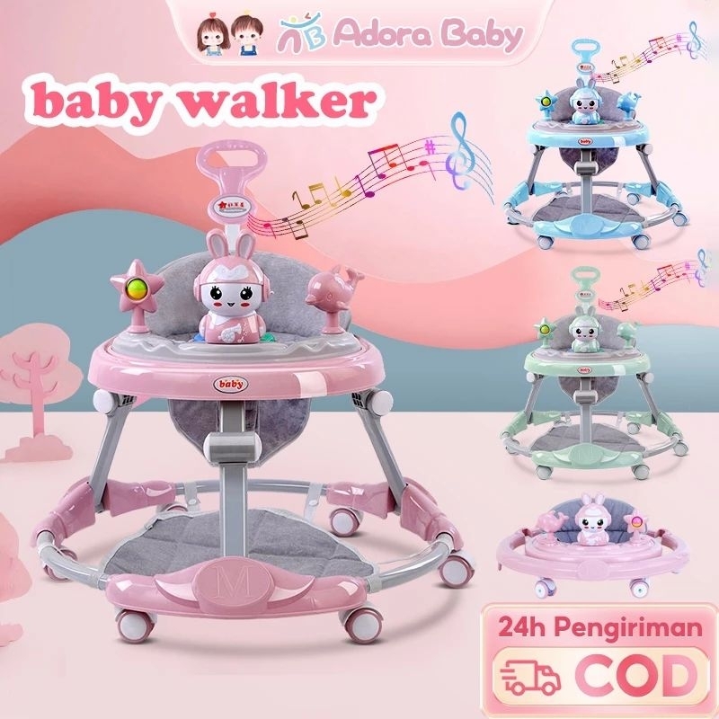 [Moon Baby] Baby Walker Alat Belajar Jalan Bayi / Kereta Dorong Bayi