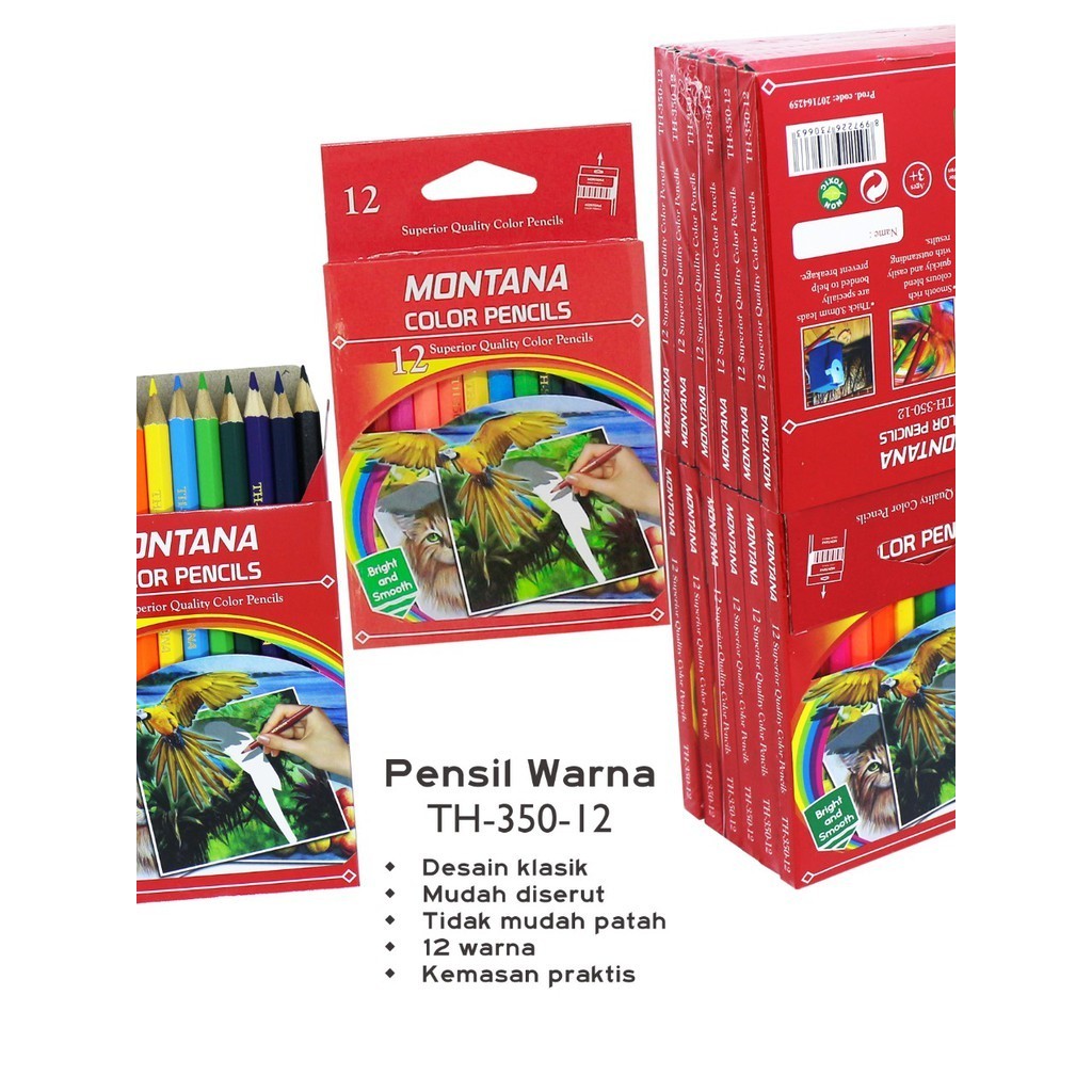 

12 psc pensil COLOUR / PENSIL WARNA PENDEK