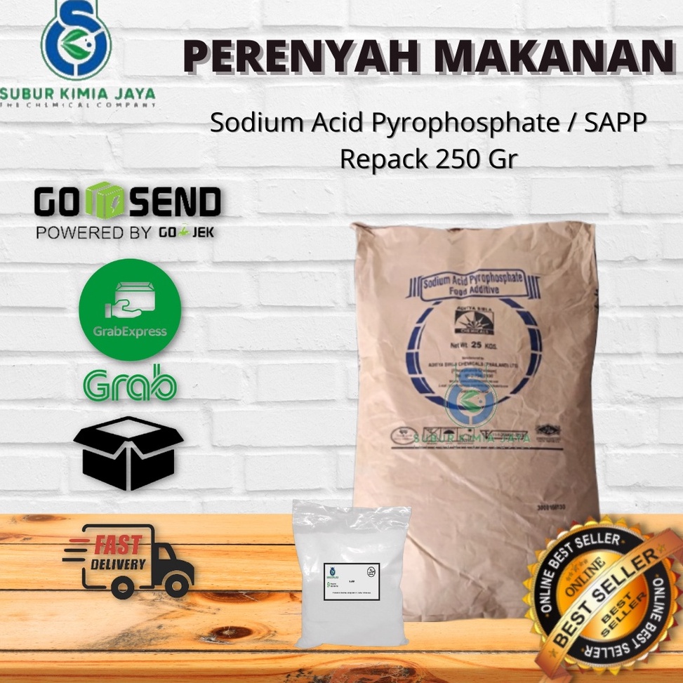 

CFQ687 Terbaru SAPP Sodium Acid Pyrophosphate perenyah gorengan Tepung SAPP Food Grade 25 gr