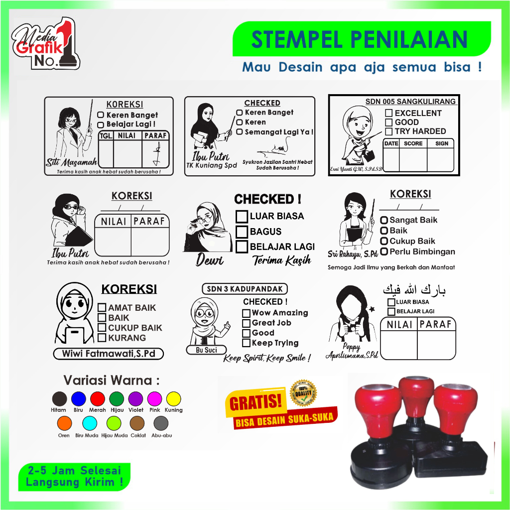 

COD Stempel Guru Custom / Stempel Kilat / Stemple Bu Guru Untuk TK SD PAUD / Stempel Pendidikan / Stempel Dinas / Stempel Murah Otomatis / Stenpel Karakter