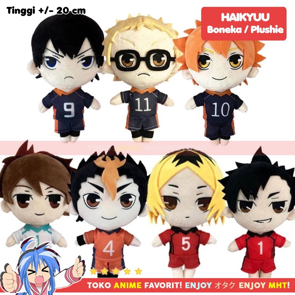 el Keren Boneka Anime Haikyuu Plushie Doll Hinata Shoyo Kageyama Tobio Nishinoya Yuu Kenma Kozume Oi