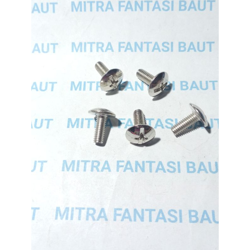 (5PCS) Baut bodi Honda ukuran  6x16 sedang UNIVERSAL