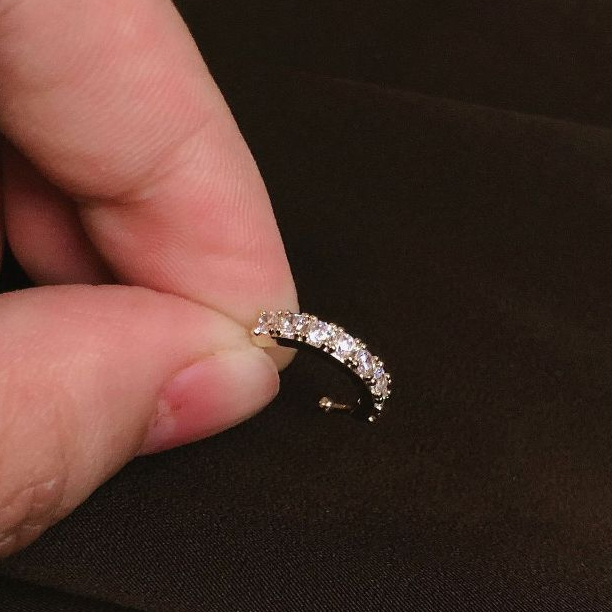 Everleigh Day SILVER 916 14/16/18K Gold Platted Earing Anting simple keren korea