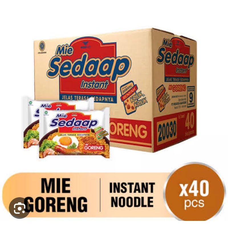 Mie Sedaap Goreng 1 Karton l Mi Sedap 1 Dus l Mie Instan Goreng