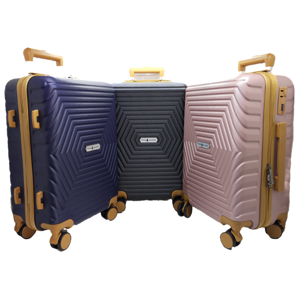 Koper Fiber Polo Classic 20 INCHI 24 INCHI Ringan Original TSA LOCK IMPORT Murah / HardCase Luggage 