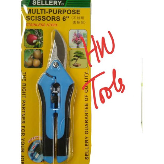 

Jaman Now MULTI PURPOSE SCISSORS 6 GUNTING BUNGA STAINLESS SELLERY 6613 78