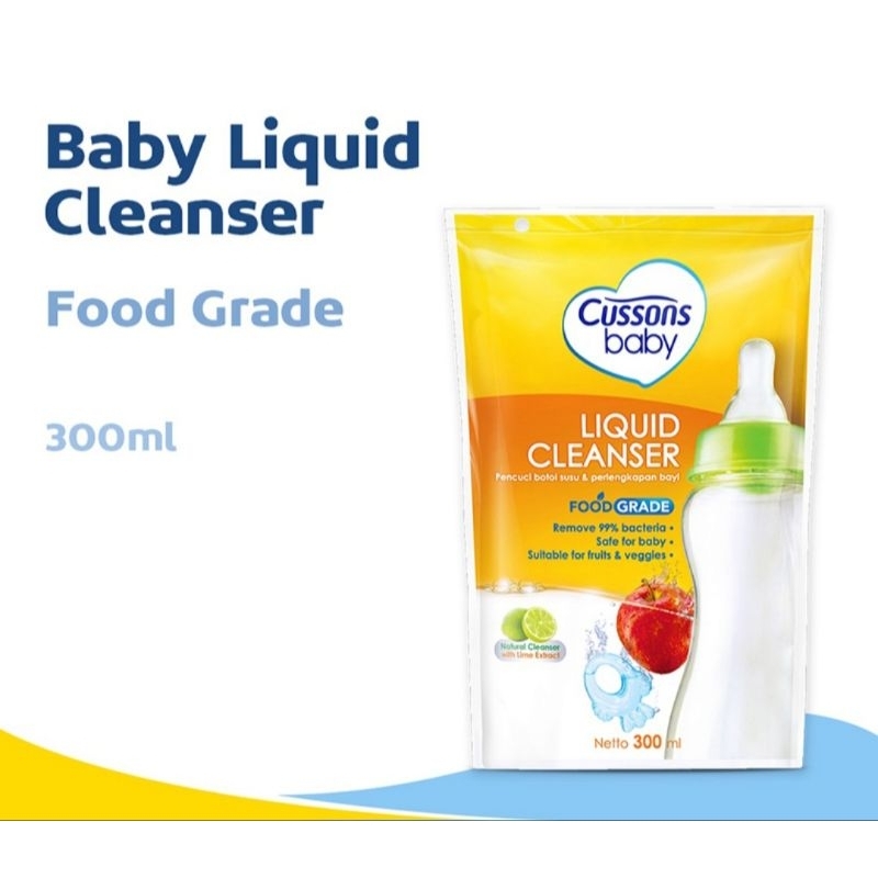 Cussons baby liquid cleanser 400ml EXP.2026 / pembersih botol cussons / cairan pencuci botol bayi